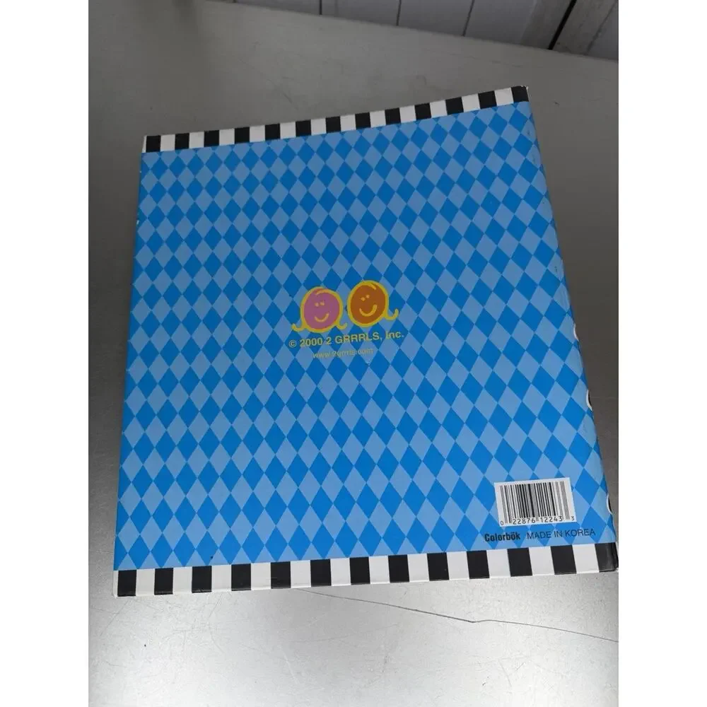 Vintage Y2K “It’s A Girls World” 3 Ring Binder By 2 Grrrls Organizer Colorful
